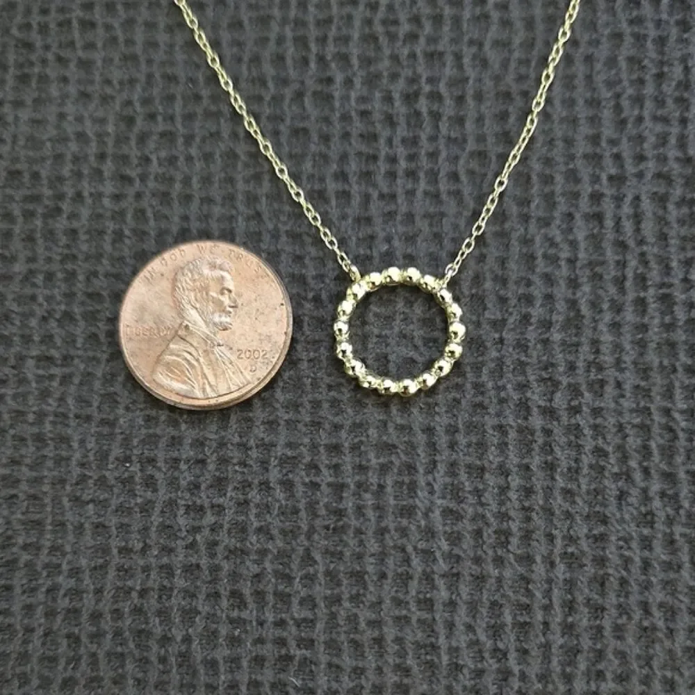 MESH Stationary Open Circle⭕️ Necklace